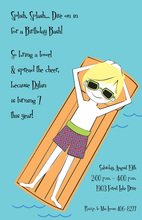 Little Boy Pool Party Invitations