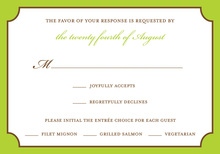 Blue and Green Whimsy RSVP Cards