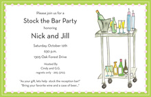 Special Cocktail Cart Invitations