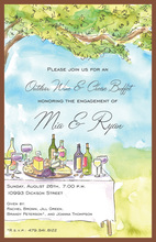 Silhouette Tropical Cocktail Invitations