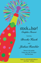 3 Stock The Bar Red Invitations