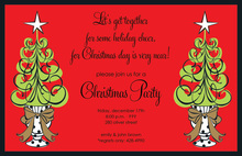 Topiary Joy Christmas Tree Invitations