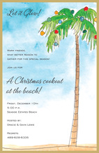Palm Tree Island Sunset Invitation