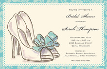 Contemporary Luxury Bridal Shoe Heels Invitation
