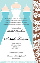 Special Wedding Party Dress Invitations