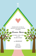 Decorated Classy Entry Housewarming Invitations