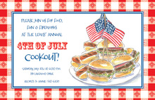 Patriotic Family BBQ Invitations