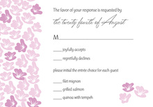 Heart In Bloom Pink RSVP Cards
