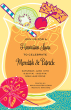 Silhouette Tropical Cocktail Invitations