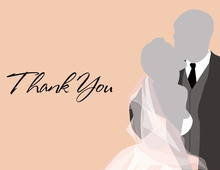 Wedding Couple Bliss Thank You Cards