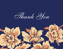 Premium Quality Floral Soire Thank You Cards
