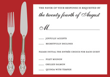 Special Cutlery Stand Apart RSVP Cards