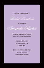 Framed Haute Flower Lavender Invitations