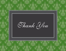Modern Quirky Green Thank You Cards