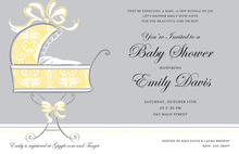 Sweet Buggy Baby Shower Invitations