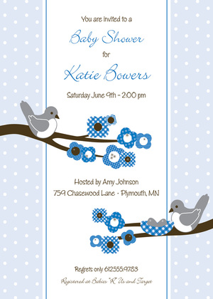 Special Blue Polka Dots Thank You Cards