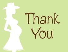 Western Mama Hat Thank You Cards