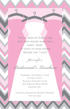 Chevron Maids Bridal Shower Invitations