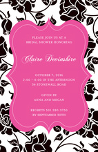 Regal Rose Digital Pink Invitations