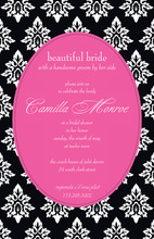 Roses Floral Burlap Chalkboard Bridal Invitations