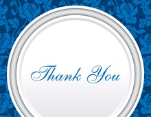 Blue Rehearsal Thank You Cards