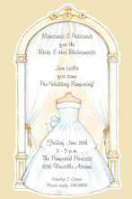 Wedding Arch White Gown Invitations