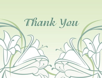 Modern Yellow Tulips Thank You Cards