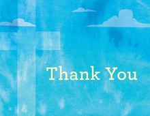 Heavenly Blue Sky Thank You Cards