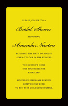 Modern Fabulous Yellow Floral Party Invitations