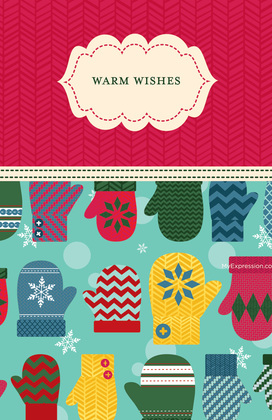 Mittens Mirth Holiday Photo Cards