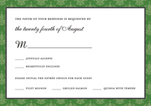 Blue and Green Whimsy RSVP Cards