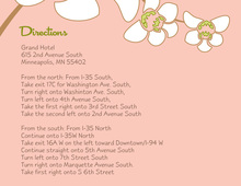 White Orchid Pink Enclosure Cards