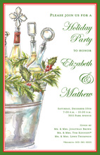 Classy Wine Cocktails Holiday Cheers Invite