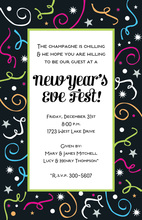 Customize Year Number Disco Ball Invitation