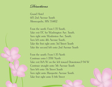 Whimsy Pink Green Plumeria Enclosure Cards