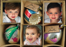 Peacock Baubles Photo Cards