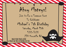 Ahoy Matey Party Invitations
