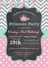 Royal Princess Pink Gold Glitter Birthday Invitations