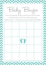 Powder Blue Adorable Hoot Baby Bingo Cards