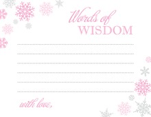 Gold Glitter Graphic Pink Dots Advice Cards