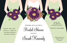 Blushing Bride Brunette Invitation