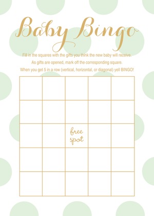 Mint Polka Dots Graphic Advice Cards