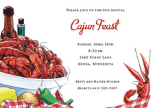 Lousianan Crawfish Style Invitation