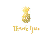 Classic Pineapple Thank You Cards