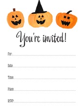 Classic Halloween Invitations