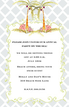 Pineapple Tropical Drink Invitations