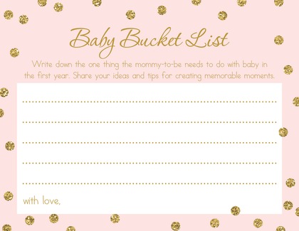 Gold Glitter Graphic Dots Pink Bring A Book Card