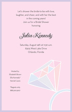 Hot Diamond Pink Engagement Invitations
