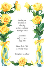 Classic Garden Rose Trellis Invitation