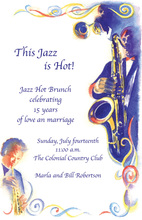 Jazz City Music Party Invitations